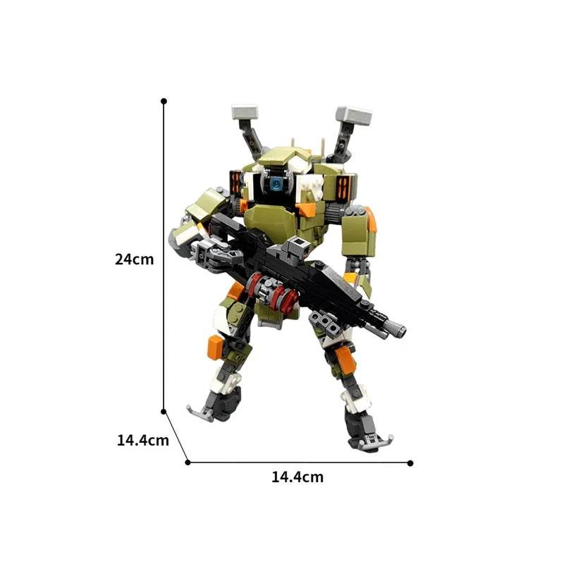 MOC Titan Battle Pioneer Class Mecha Robot Model Building Block Set Building Bricks MOC - ToylandEU