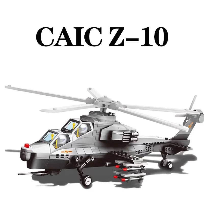 MOC Toy Mustang Helicopter Plane Building Block P51 Pirate Propeller Gift - ToylandEU