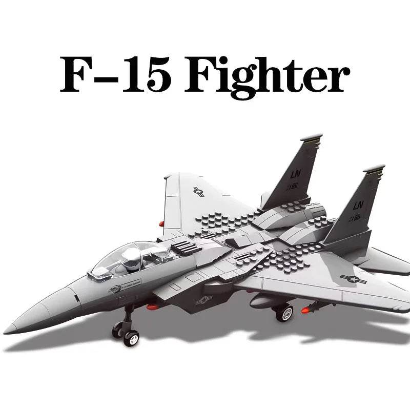 MOC Toy Mustang Helicopter Plane Building Block P51 Pirate Propeller Gift - ToylandEU