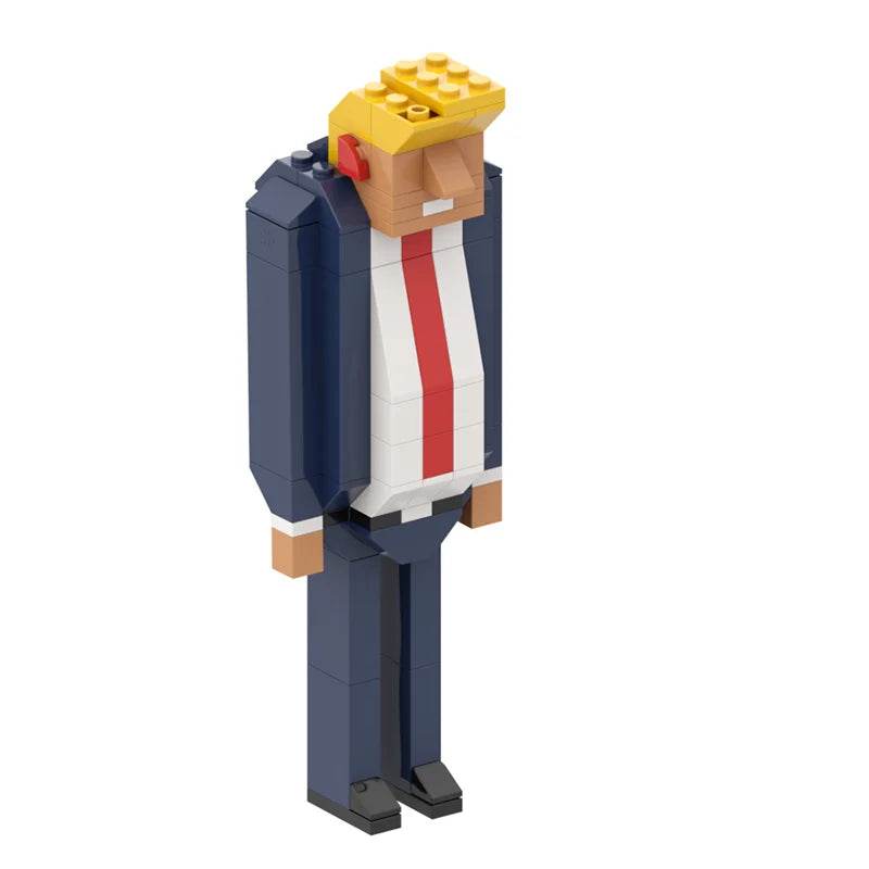 MOC Trump Cartoon Model Building Blocks Mini Action Figure Building Bricks MOC - ToylandEU