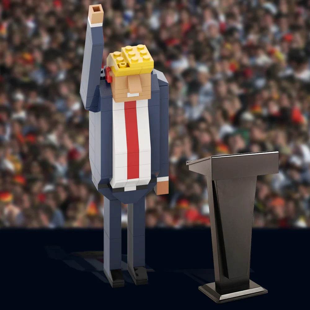 MOC Trump Cartoon Model Building Blocks Mini Action Figure Building Bricks MOC - ToylandEU