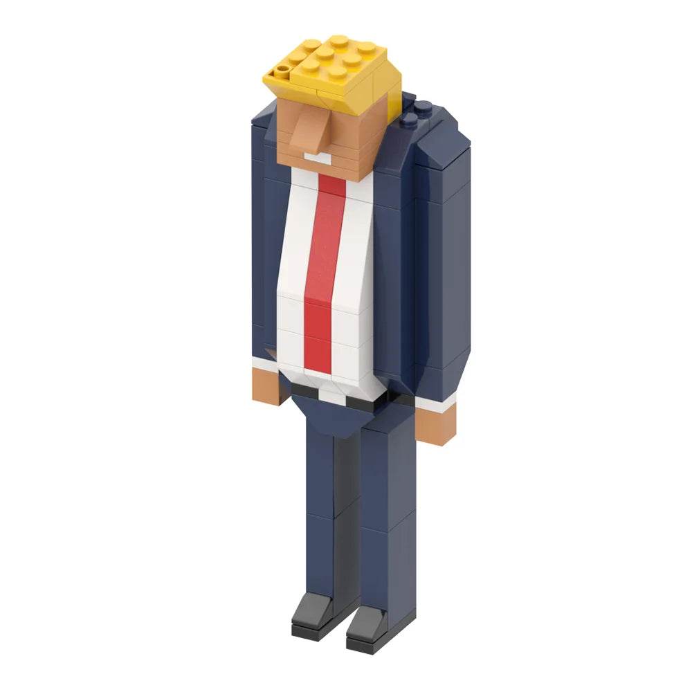 MOC Trump Cartoon Model Building Blocks Mini Action Figure Building Bricks MOC - ToylandEU