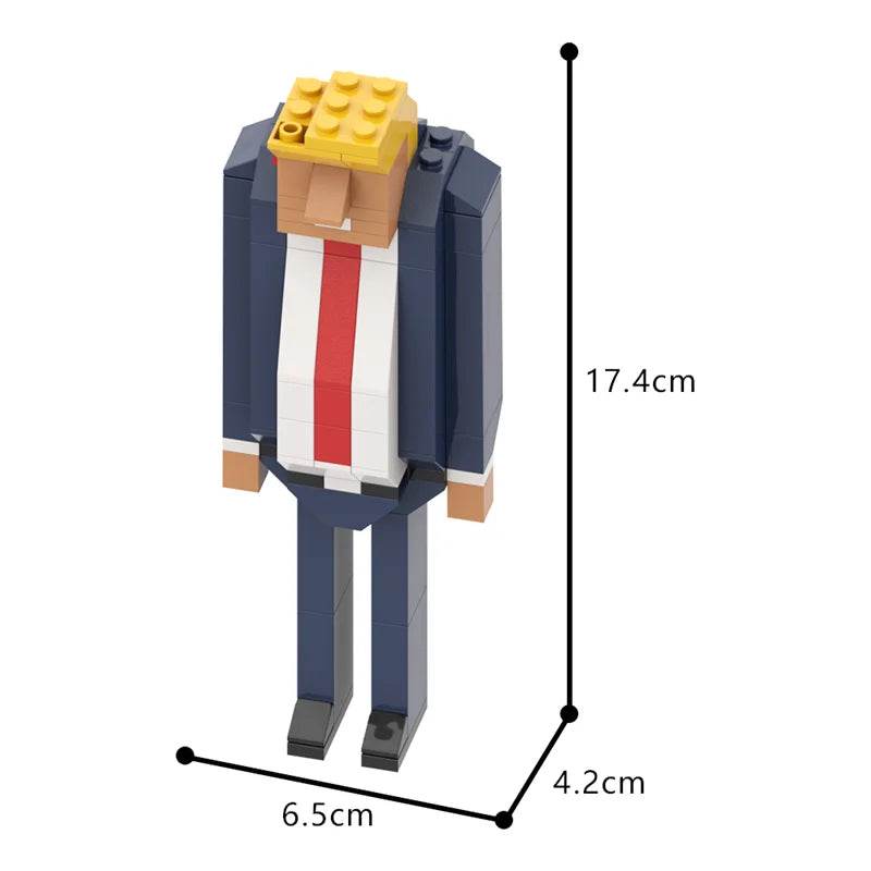 MOC Trump Cartoon Model Building Blocks Mini Action Figure Building Bricks MOC - ToylandEU