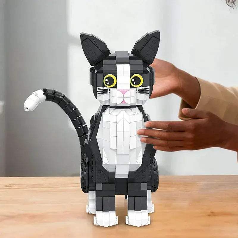 Tuxedo Cat Building Blocks Educational Toy Gift For Kids - ToylandEU