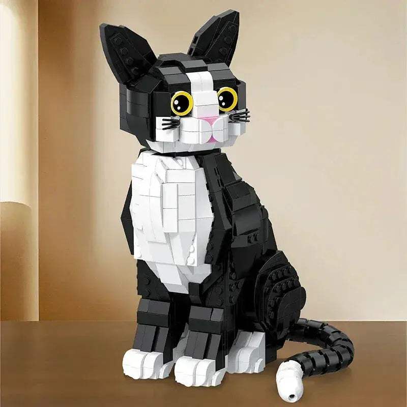 Tuxedo Cat Building Blocks Educational Toy Gift For Kids - ToylandEU
