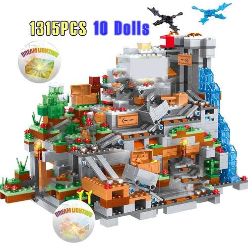 MOC Ultimate Mountain Adventure Blocks Set - 1315 Pieces Building Bricks - ToylandEU