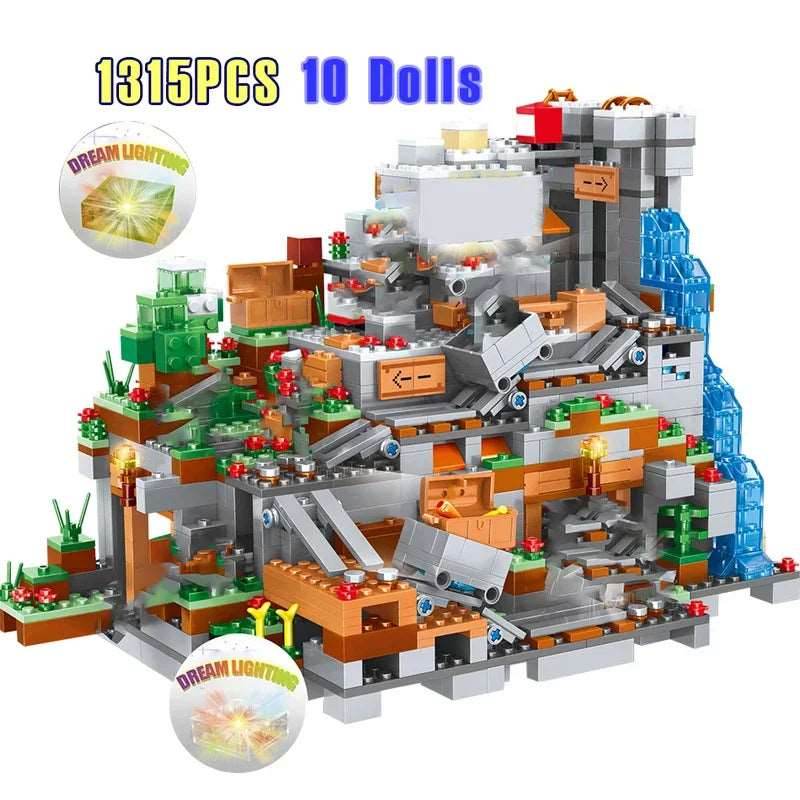 MOC Ultimate Mountain Adventure Blocks Set - 1315 Pieces Building Bricks - ToylandEU