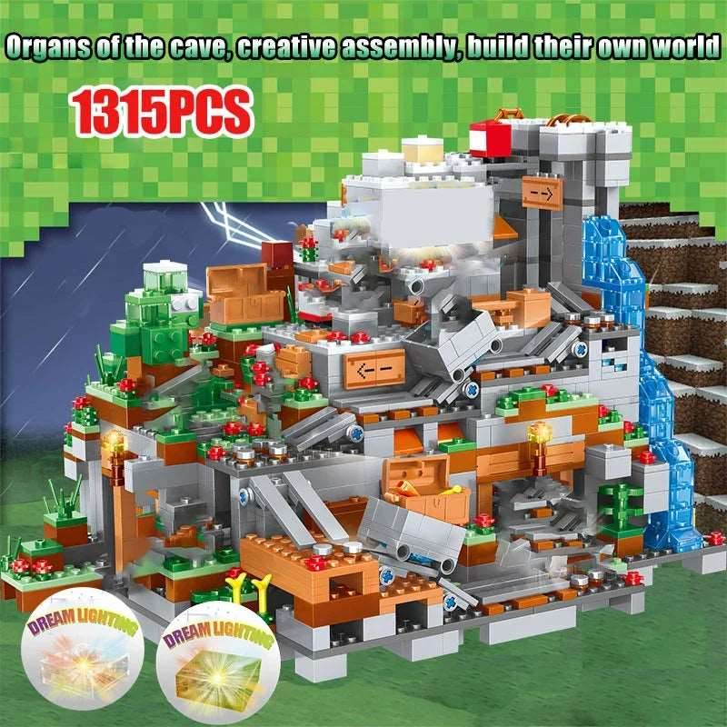 MOC Ultimate Mountain Adventure Blocks Set - 1315 Pieces Building Bricks - ToylandEU