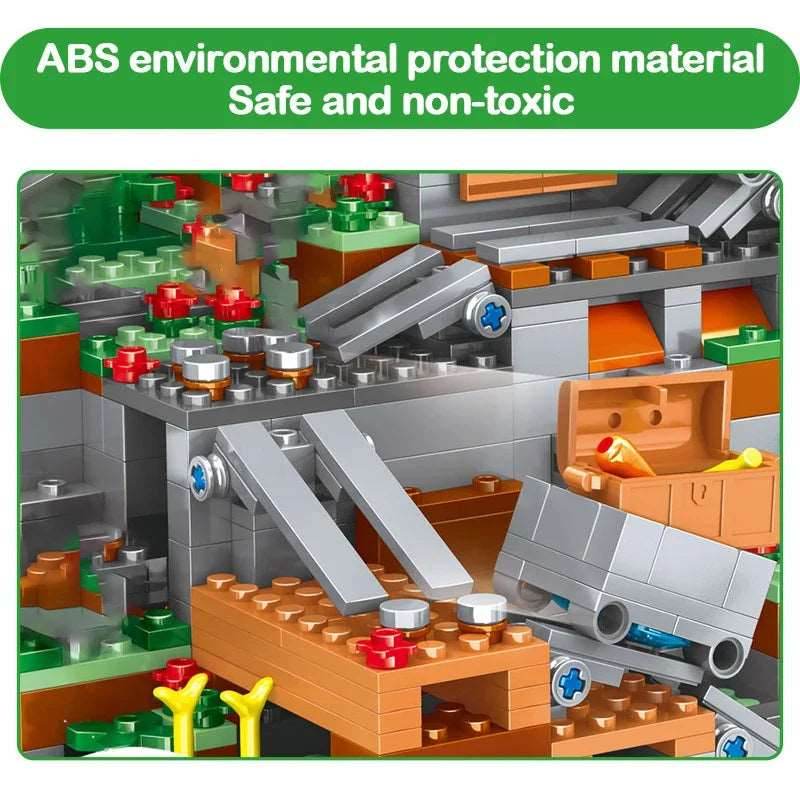 MOC Ultimate Mountain Adventure Blocks Set - 1315 Pieces Building Bricks - ToylandEU