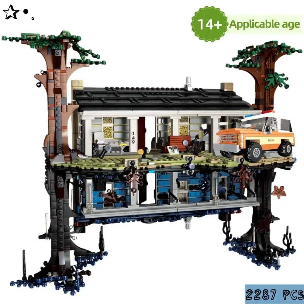Upside Down Building Blocks Kit Lego Compatible For Horror Fans - ToylandEU