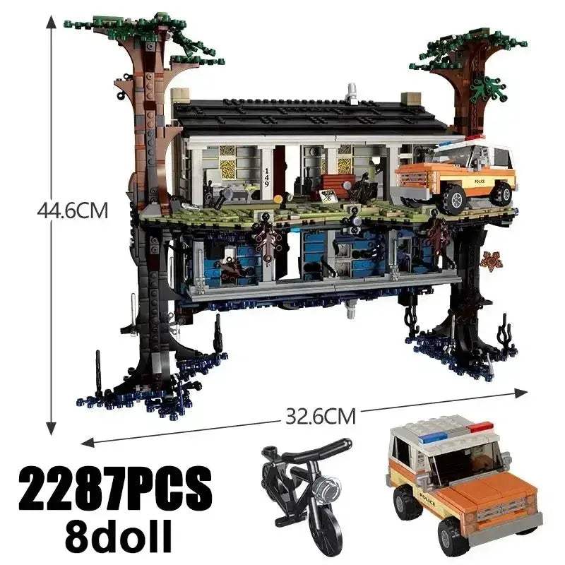 Upside Down Building Blocks Kit Lego Compatible For Horror Fans - ToylandEU