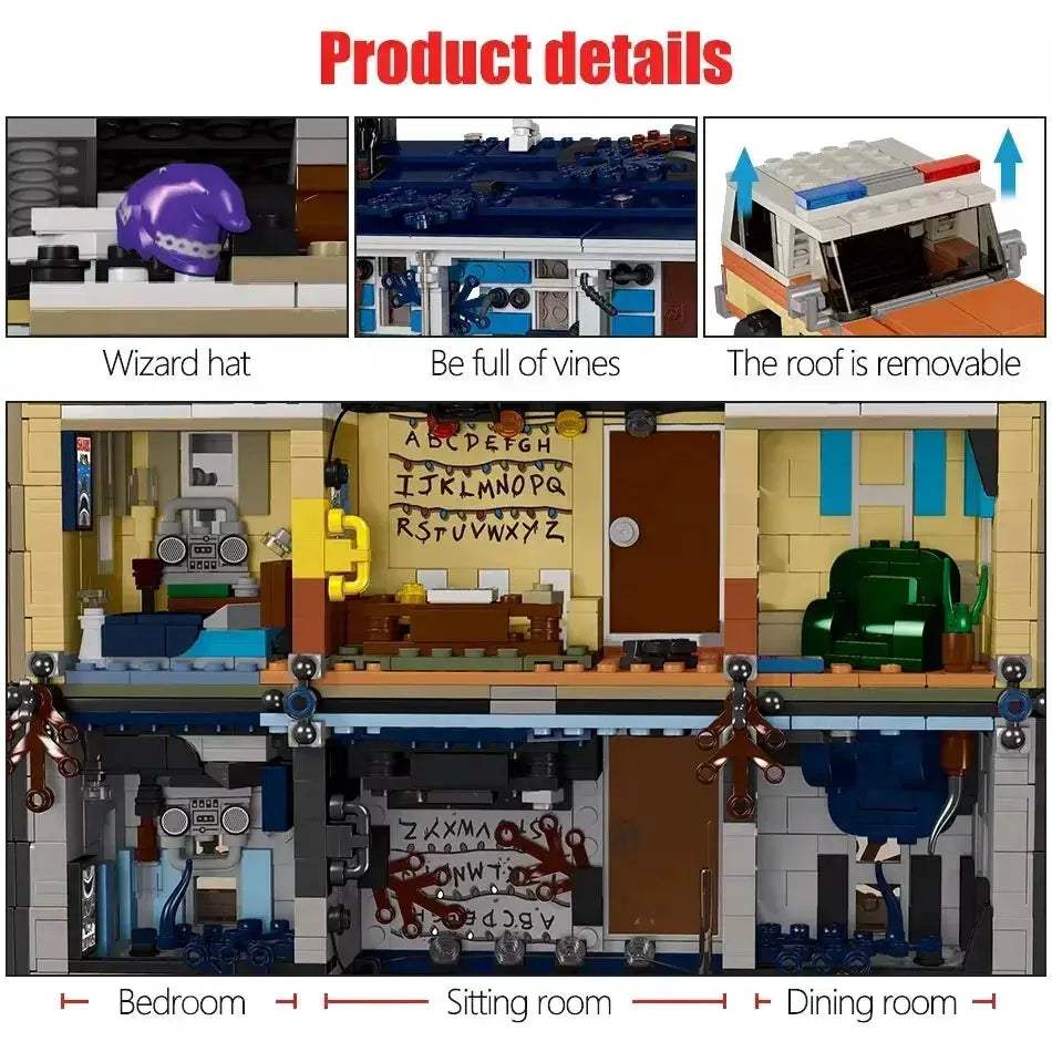Upside Down Building Blocks Kit Lego Compatible For Horror Fans - ToylandEU