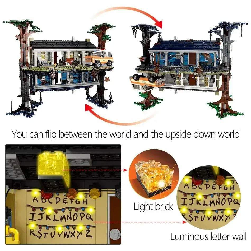 Upside Down Building Blocks Kit Lego Compatible For Horror Fans - ToylandEU