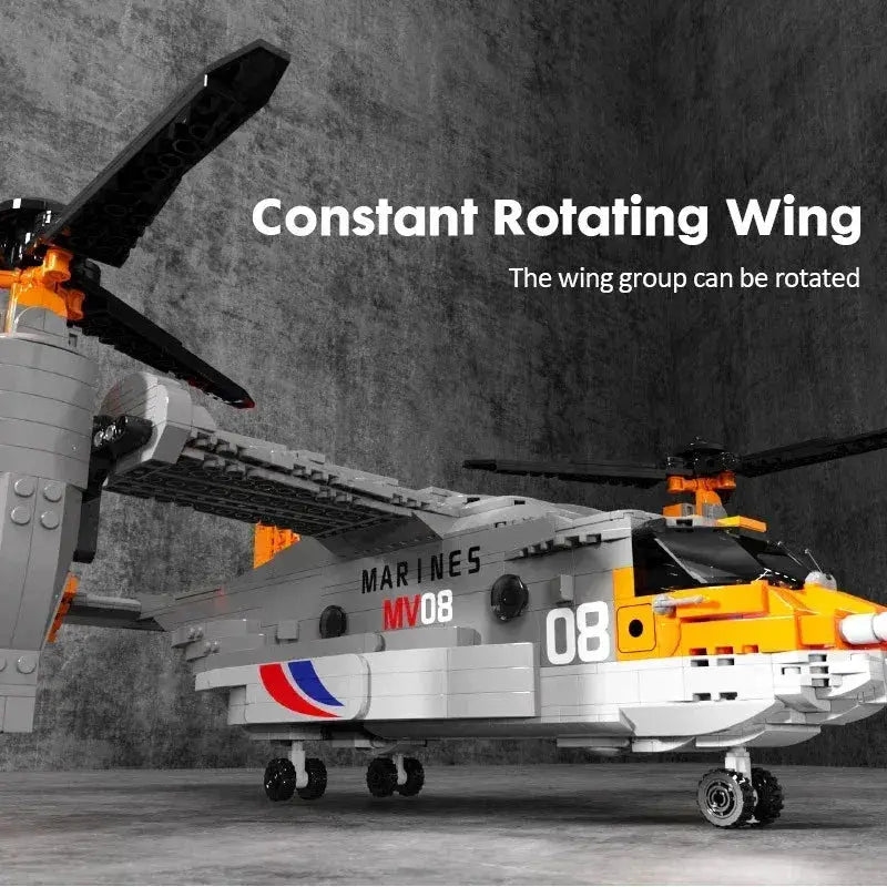 V22 Osprey Helicopter Building Blocks Lego Compatible - ToylandEU