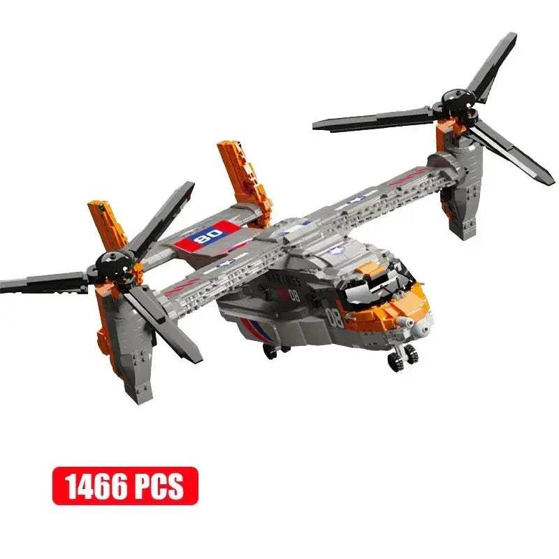 V22 Osprey Helicopter Building Blocks Lego Compatible - ToylandEU