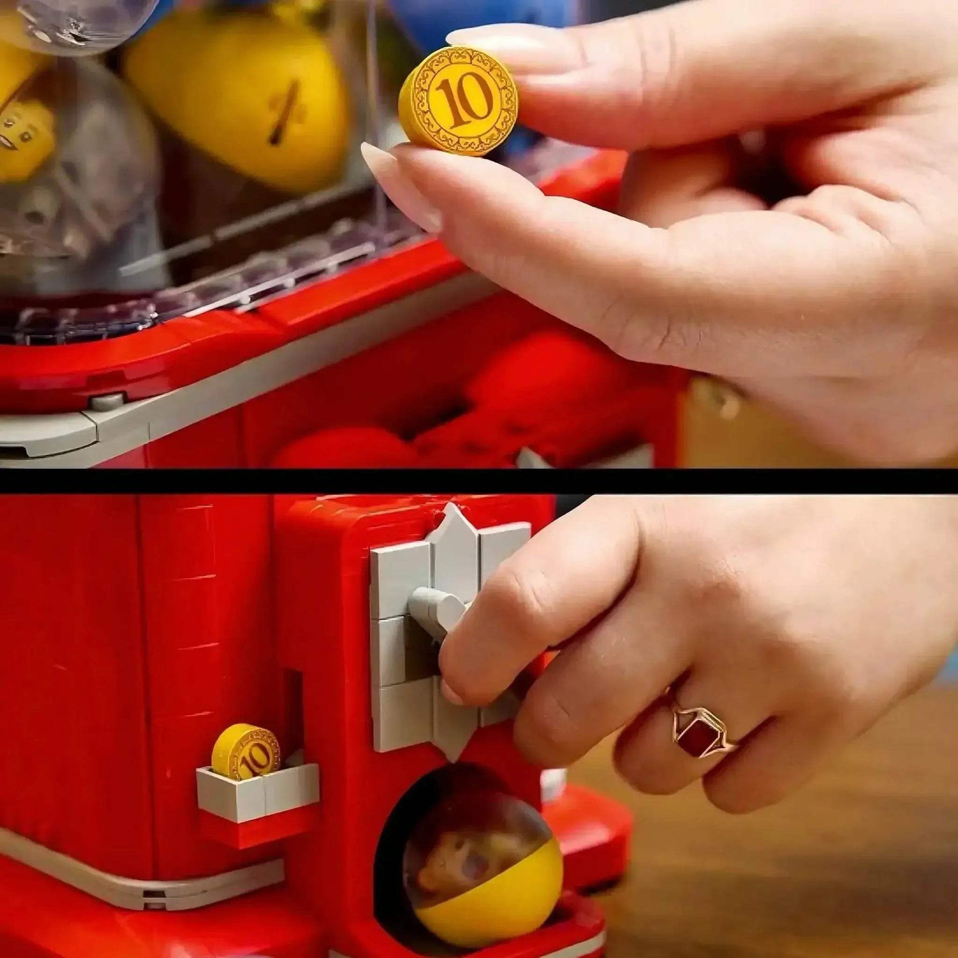 Vending Machine Building Blocks Set With Coin Operated Play - ToylandEU