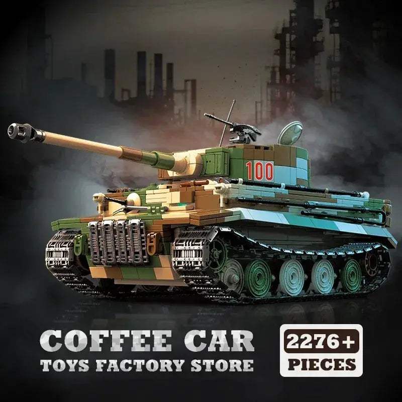 MOC WW2 Army Tank Building Blocks Lego Compatible Educational Toy - ToylandEU