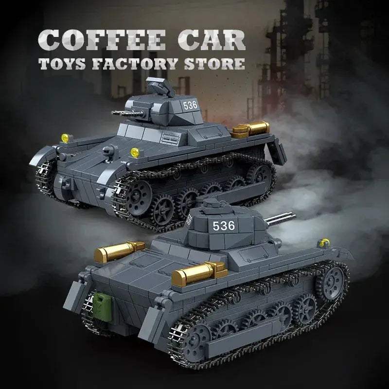 MOC WW2 Army Tank Building Blocks Lego Compatible Educational Toy - ToylandEU
