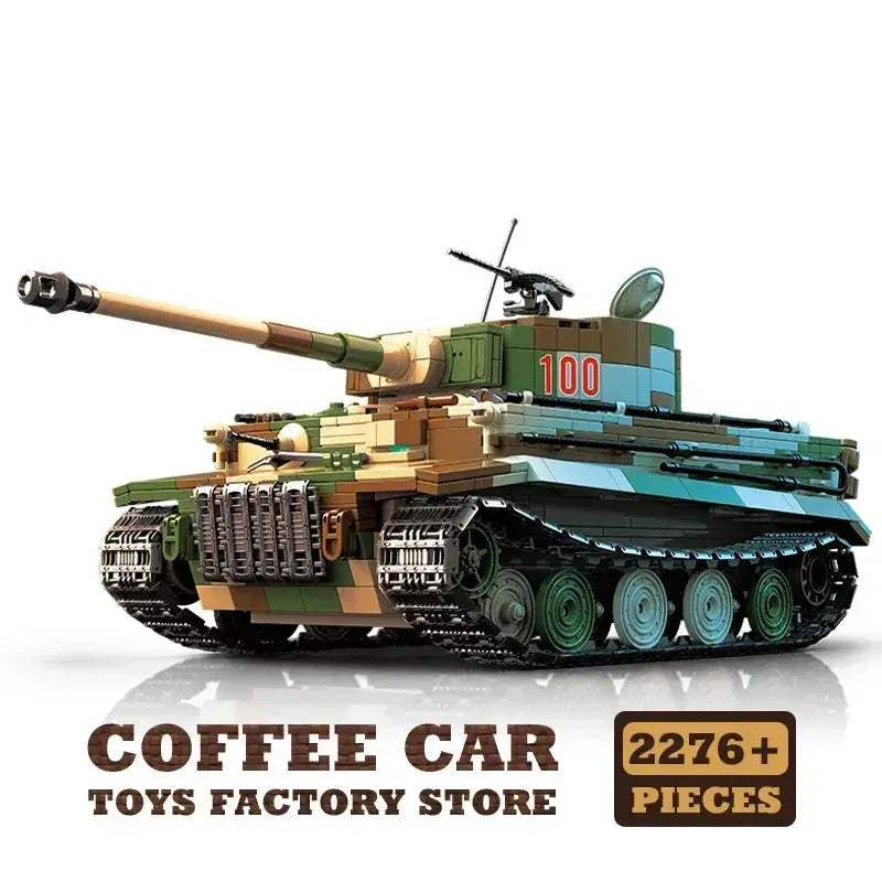 MOC WW2 Army Tank Building Blocks Lego Compatible Educational Toy - ToylandEU