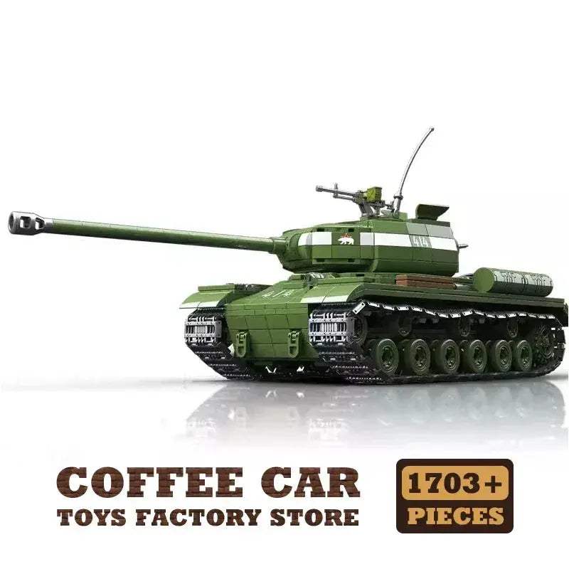 MOC WW2 Army Tank Building Blocks Lego Compatible Educational Toy - ToylandEU