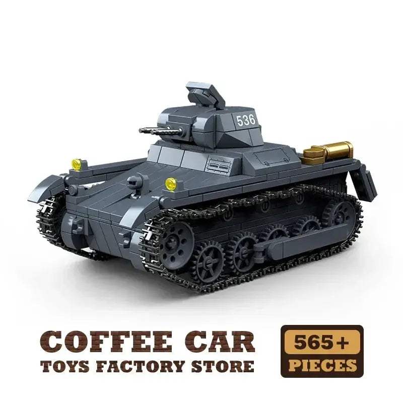 MOC WW2 Army Tank Building Blocks Lego Compatible Educational Toy - ToylandEU