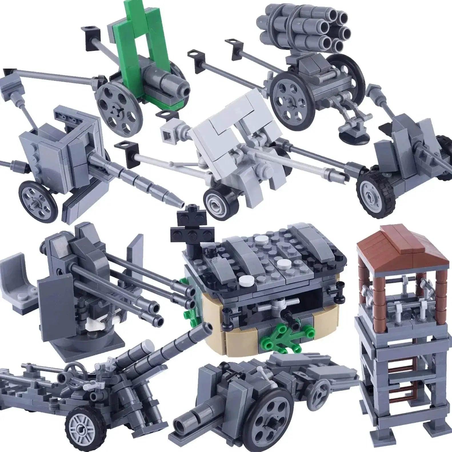  MOC WW2 German Military Cannon Building Blocks Kit Artillery Toys -  ToylandEU™