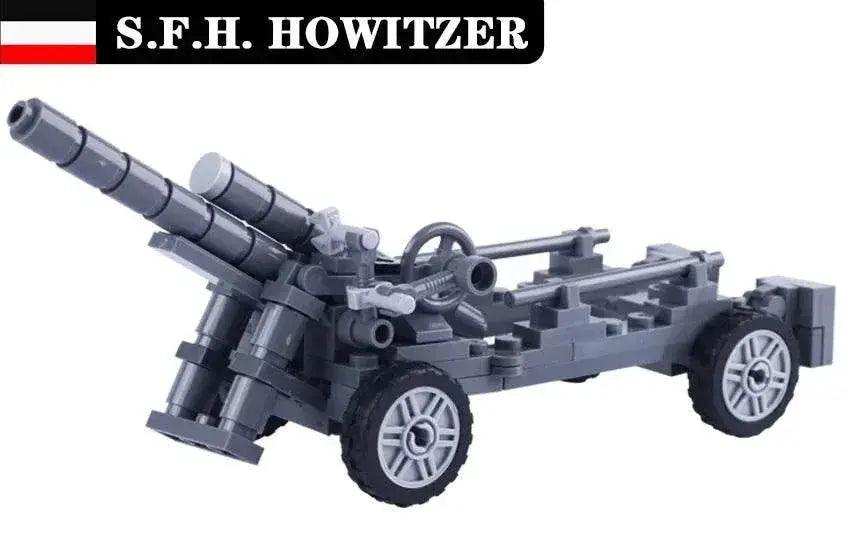  MOC WW2 German Military Cannon Building Blocks Kit Artillery Toys -  ToylandEU™
