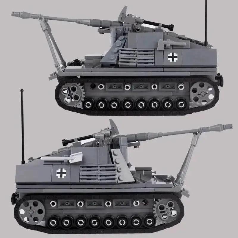  MOC WW2 Military Series Main Battle Tank Building Blocks Germany Nashorn Sd.Kfz.164 MOC Bricks Model Building Bricks MOC Gift for Boys -  ToylandEU™