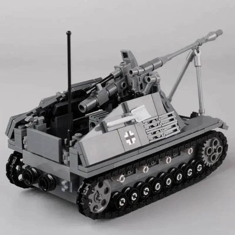 MOC WW2 Military Series Main Battle Tank Building Blocks Germany Nashorn Sd.Kfz.164 MOC Bricks Model Building Bricks MOC Gift for Boys -  ToylandEU™