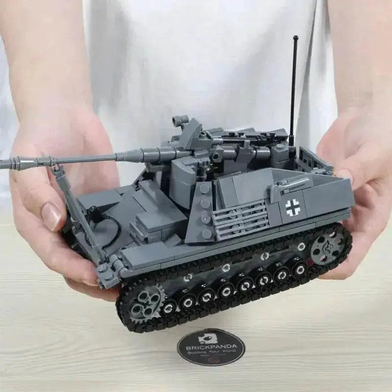  MOC WW2 Military Series Main Battle Tank Building Blocks Germany Nashorn Sd.Kfz.164 MOC Bricks Model Building Bricks MOC Gift for Boys -  ToylandEU™