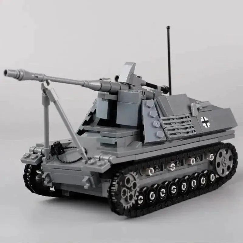  MOC WW2 Military Series Main Battle Tank Building Blocks Germany Nashorn Sd.Kfz.164 MOC Bricks Model Building Bricks MOC Gift for Boys -  ToylandEU™