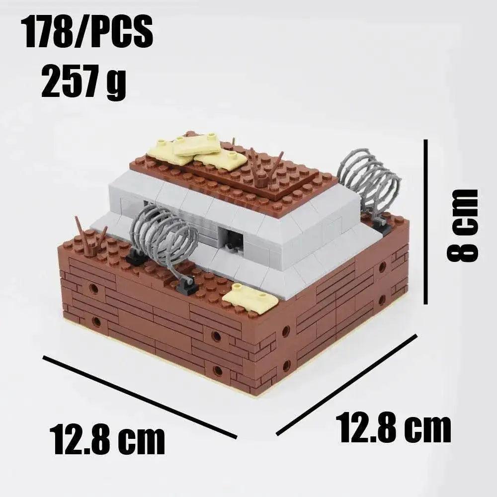  MOC WW2 Military Trench Building Blocks Kit Soldiers Army Figures -  ToylandEU™