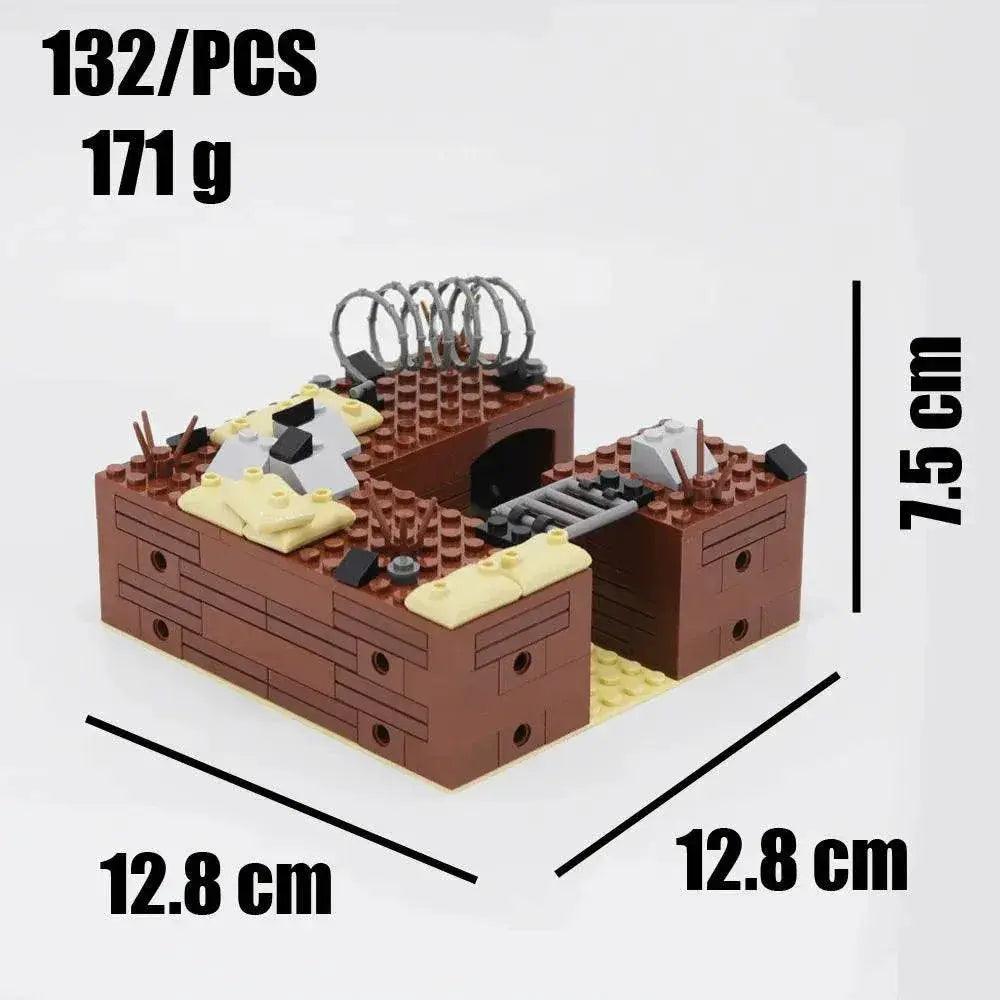  MOC WW2 Military Trench Building Blocks Kit Soldiers Army Figures -  ToylandEU™
