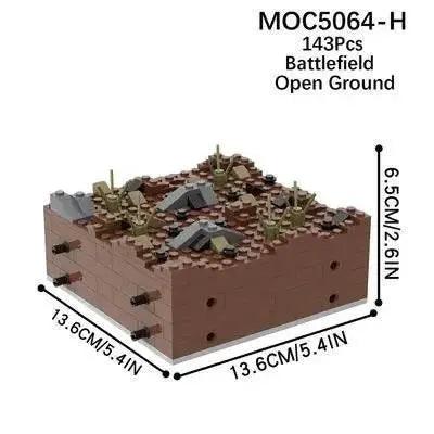  MOC WW2 Military Trench Building Blocks Kit Soldiers Army Figures -  ToylandEU™
