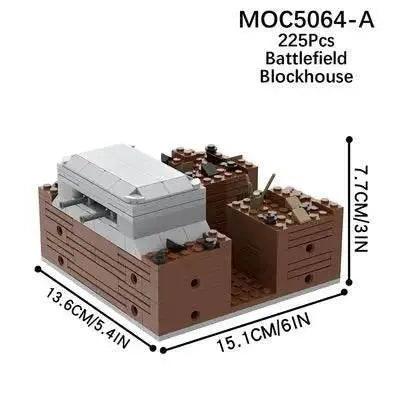  MOC WW2 Military Trench Building Blocks Kit Soldiers Army Figures -  ToylandEU™