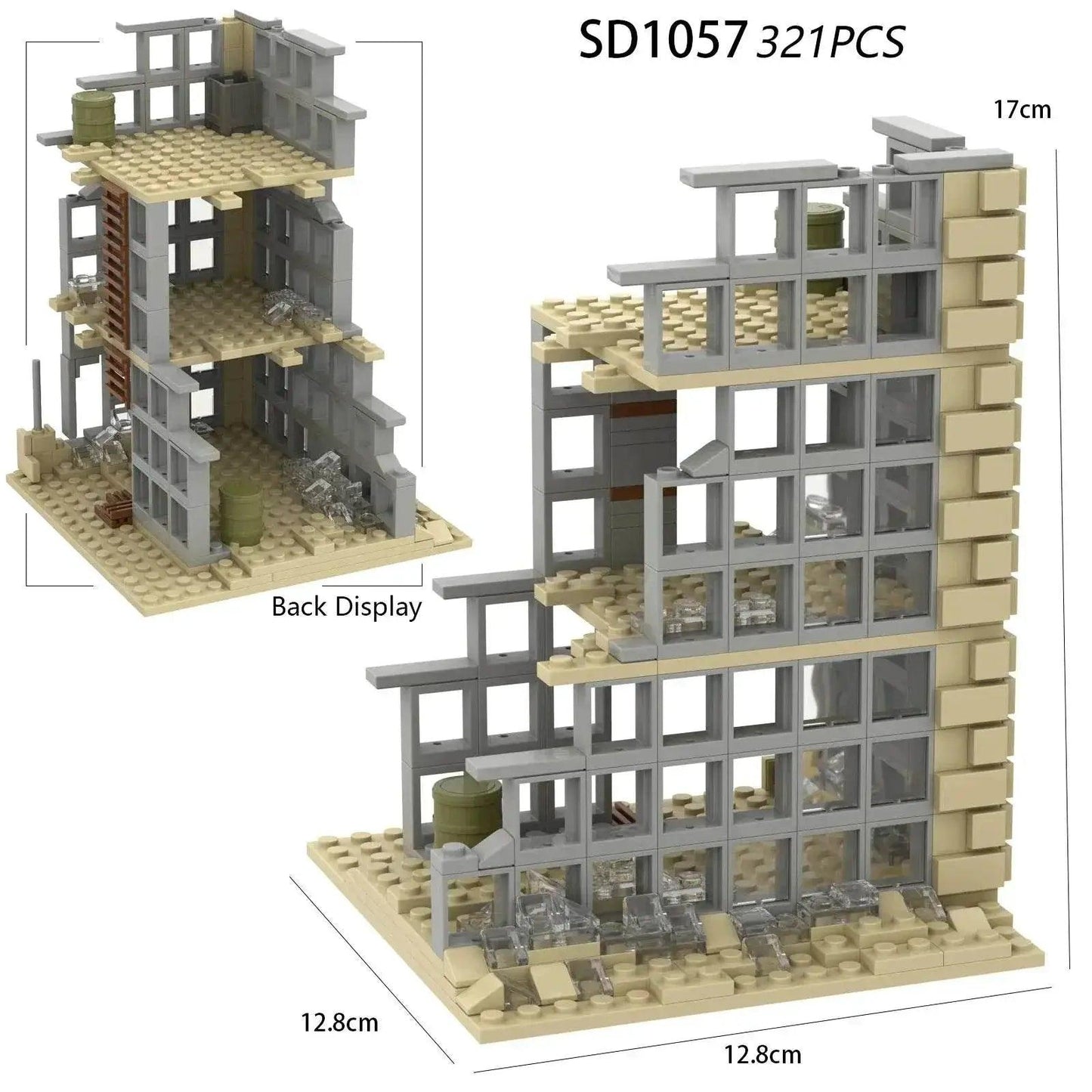  MOC WW2 Military Trench Building Blocks Kit War Scene Toys -  ToylandEU™
