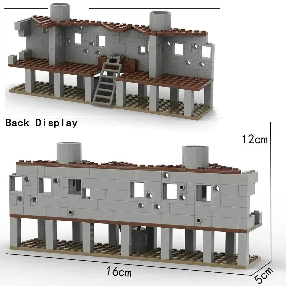 MOC WW2 Military Trench Building Blocks Kit War Scene Toys -  ToylandEU™