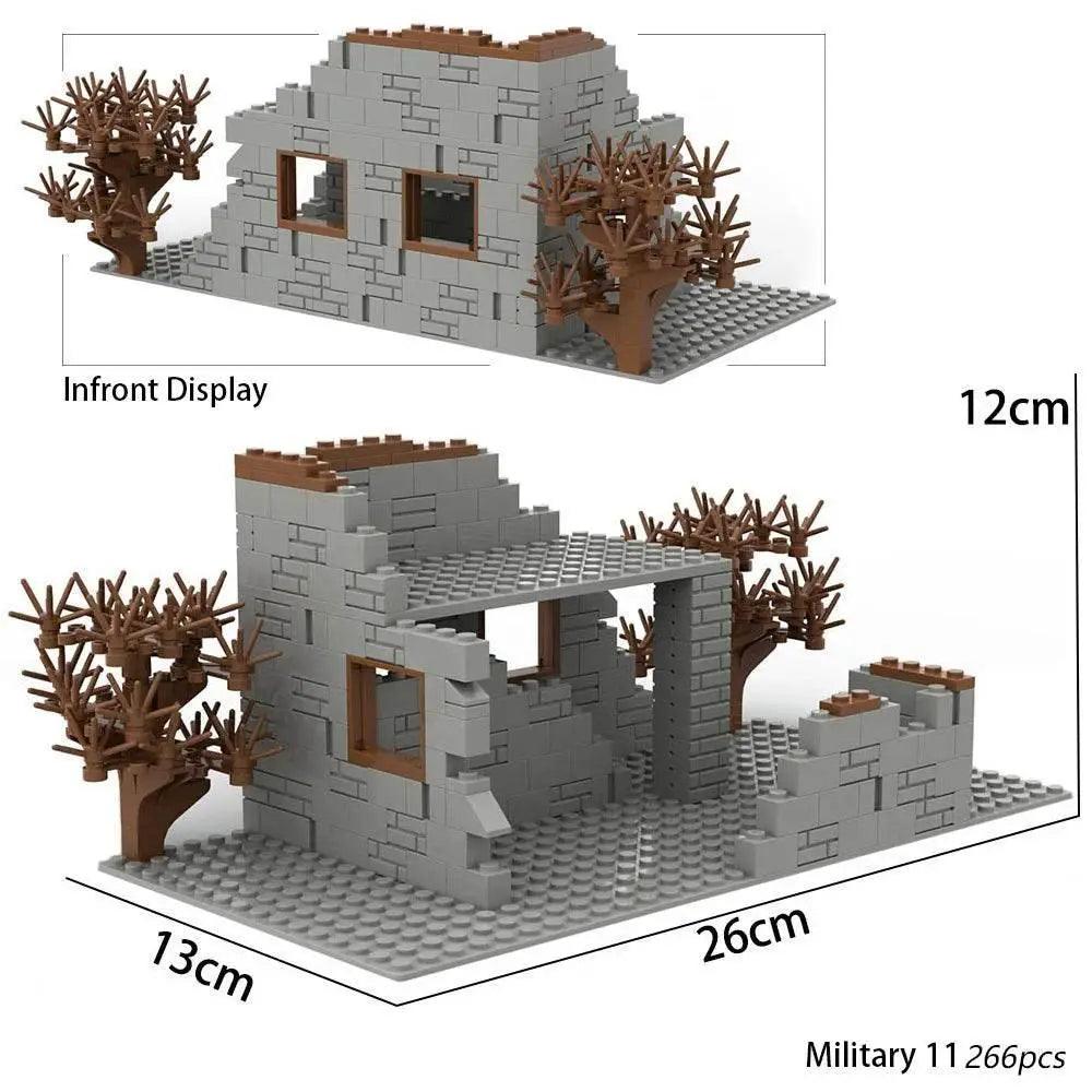 MOC WW2 Military Trench Building Blocks Kit War Scene Toys -  ToylandEU™