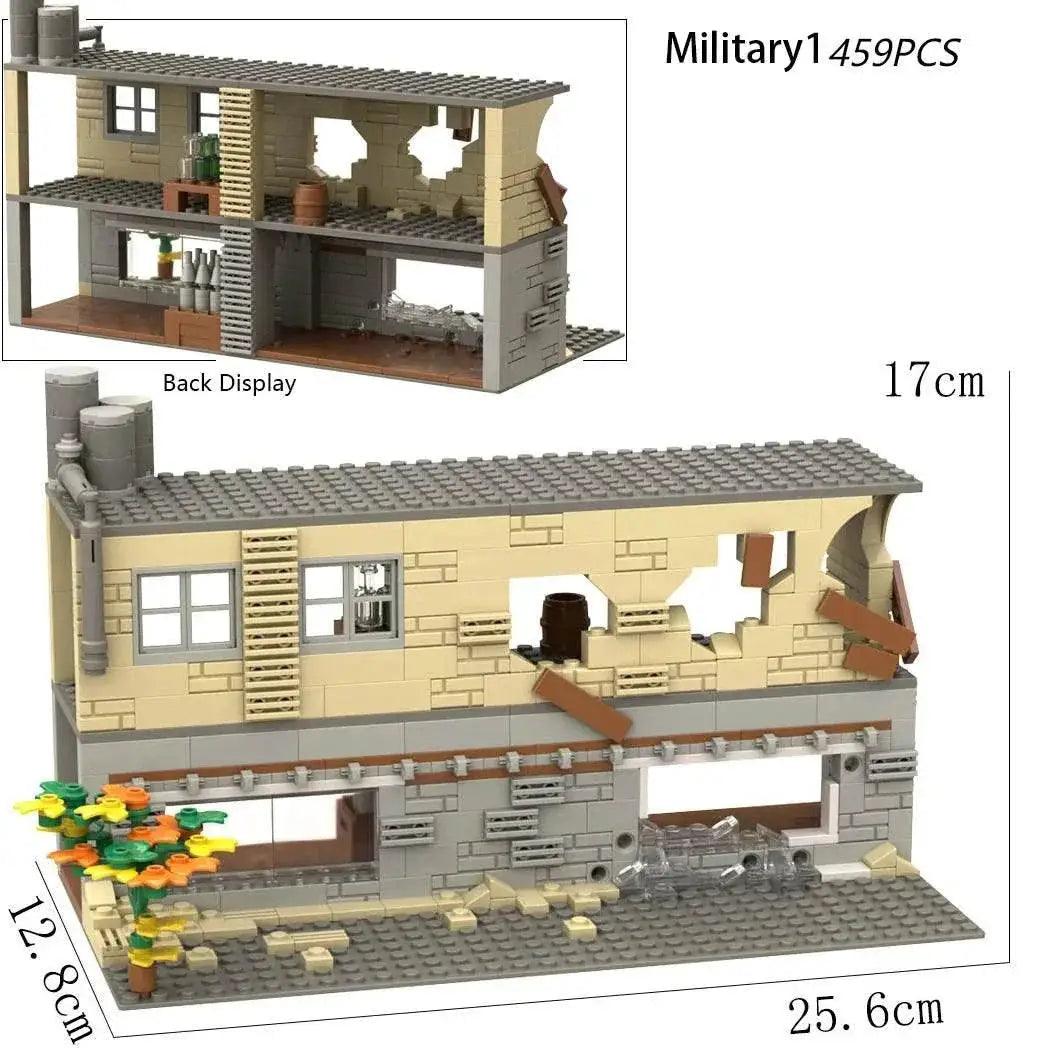  MOC WW2 Military Trench Building Blocks Kit War Scene Toys -  ToylandEU™