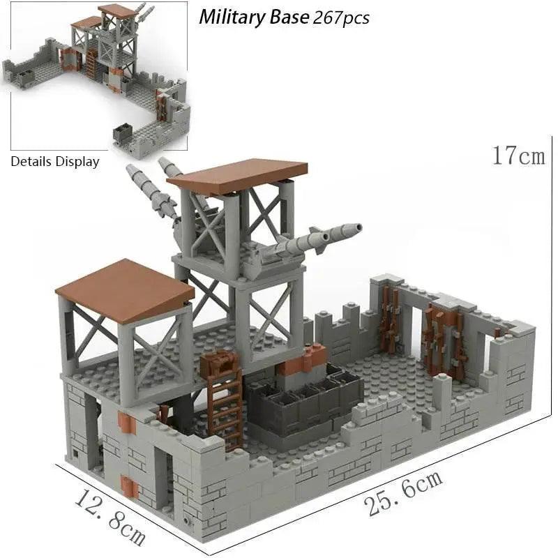  MOC WW2 Military Trench Building Blocks Kit War Scene Toys -  ToylandEU™