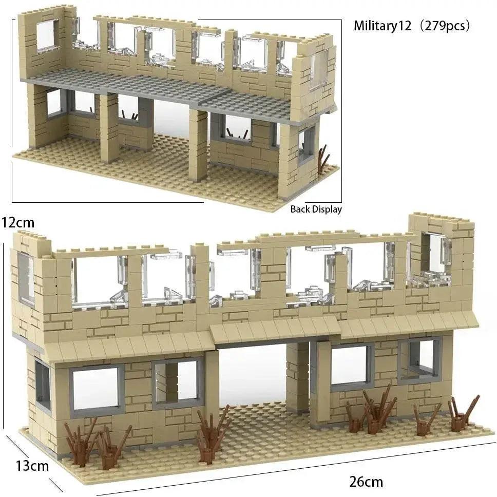  MOC WW2 Military Trench Building Blocks Kit War Scene Toys -  ToylandEU™