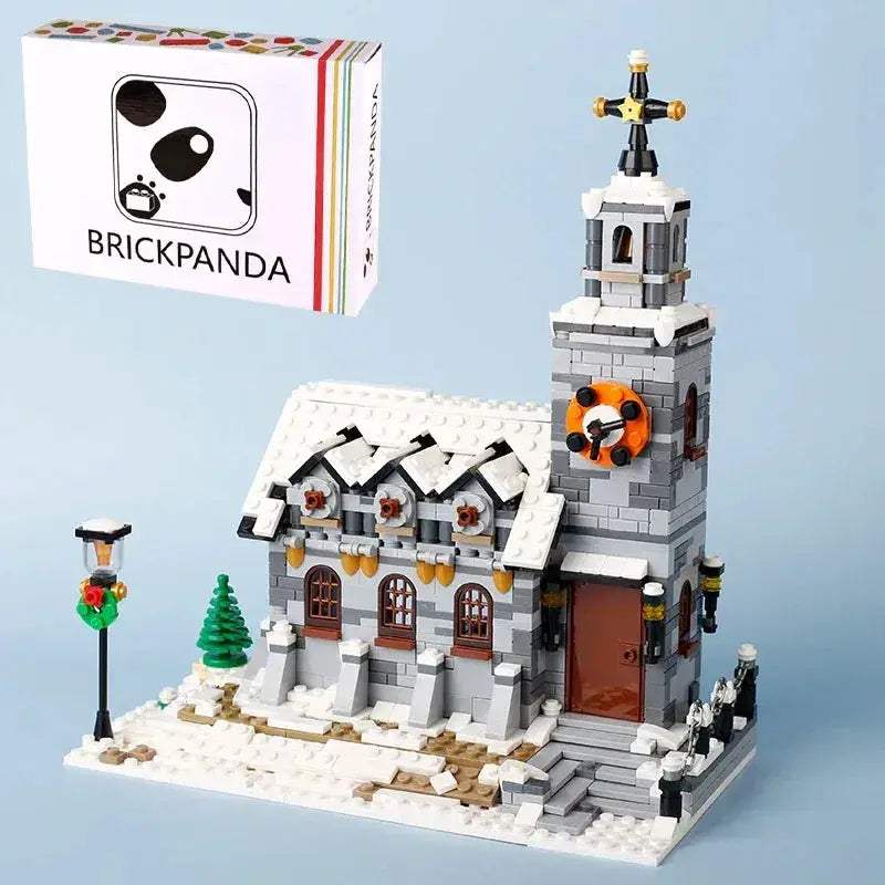 MOC Winter City Building Blocks Set Lego Compatible Christmas Village - ToylandEU
