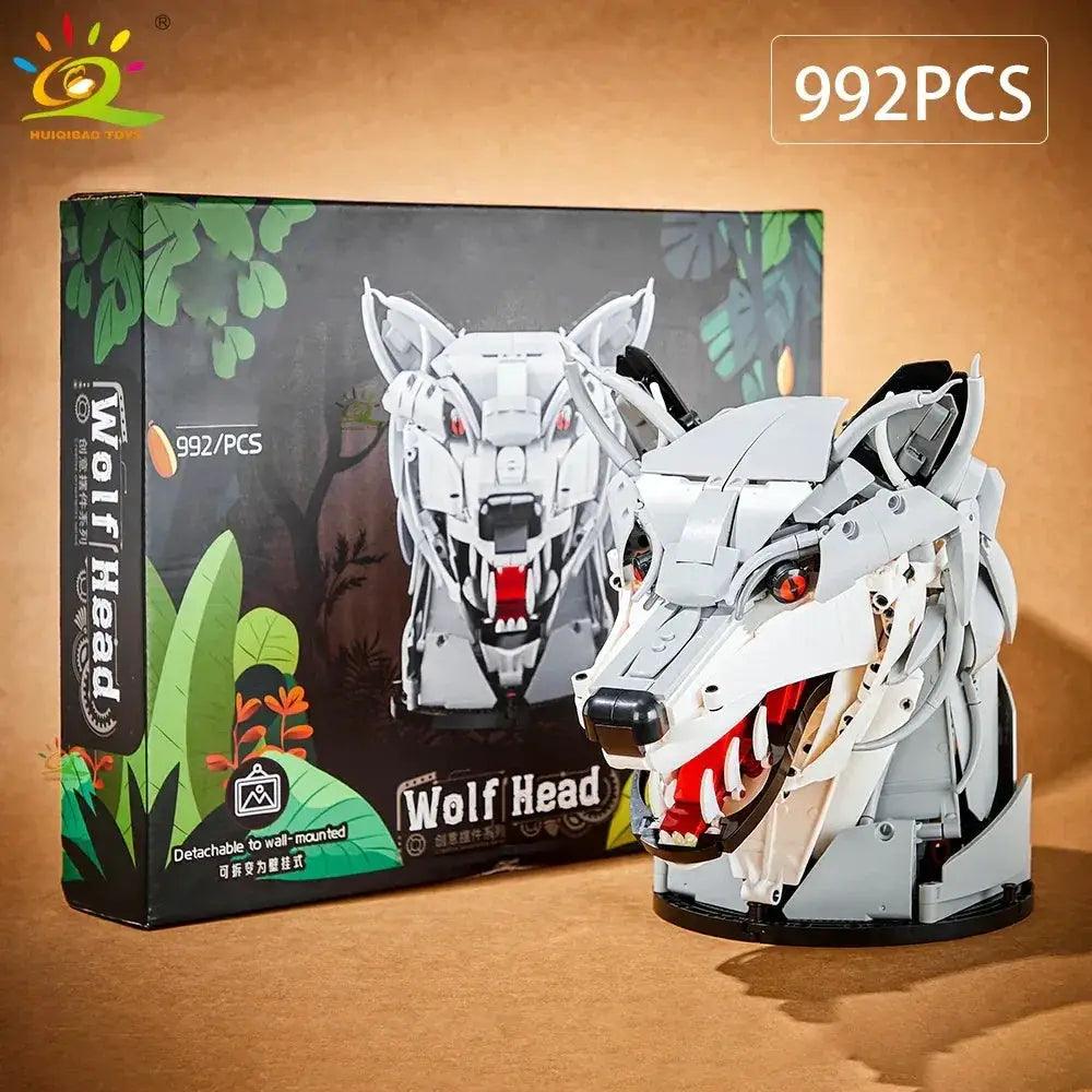  MOC Wolf Deer Eagle Head Building Blocks Wall Decor Lego -  ToylandEU™