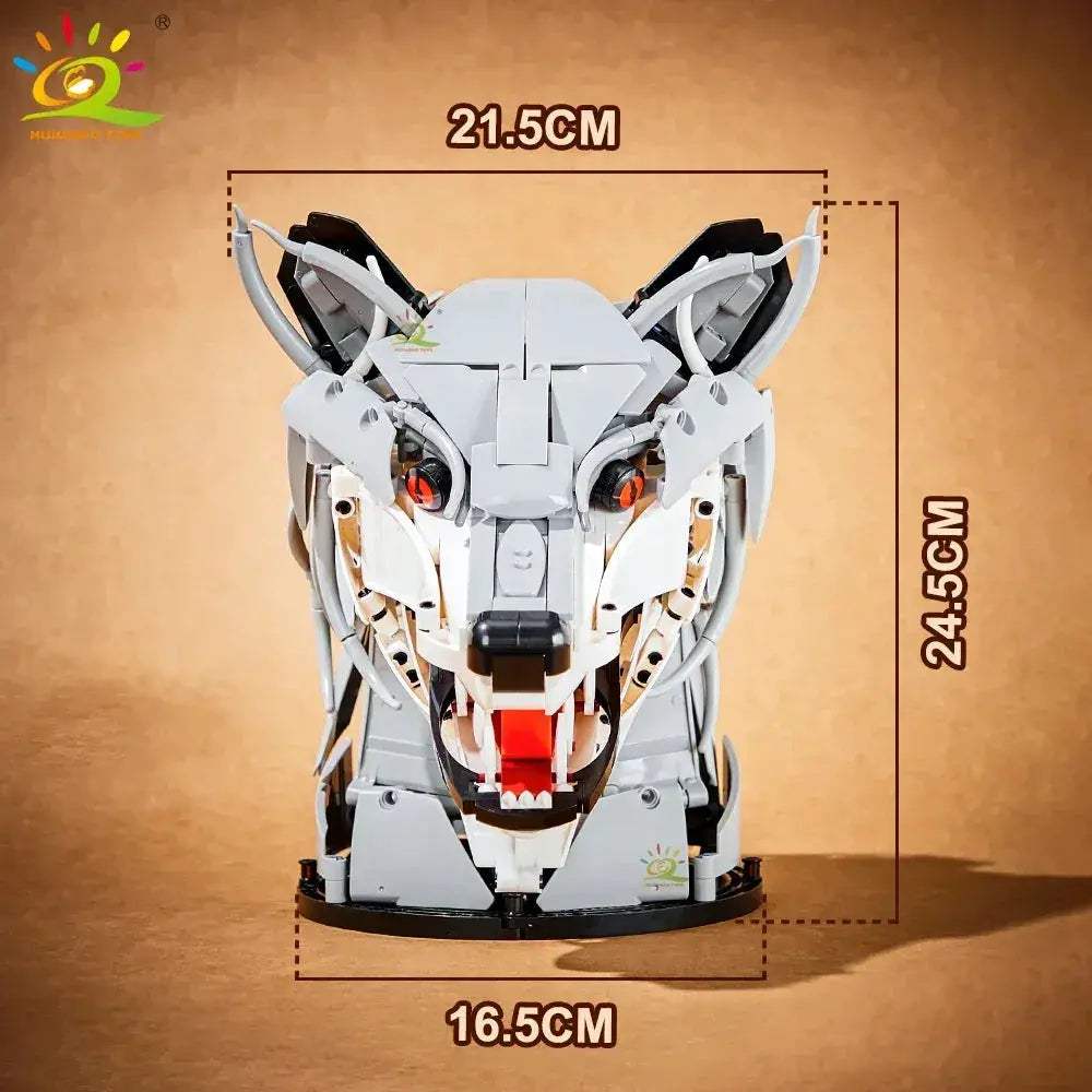 MOC Wolf Deer Eagle Head Building Blocks Wall Decor Set - ToylandEU