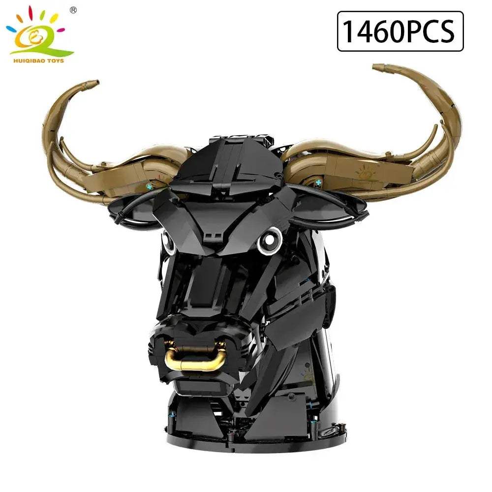 MOC Wolf Deer Eagle Head Building Blocks Wall Decor Set - ToylandEU