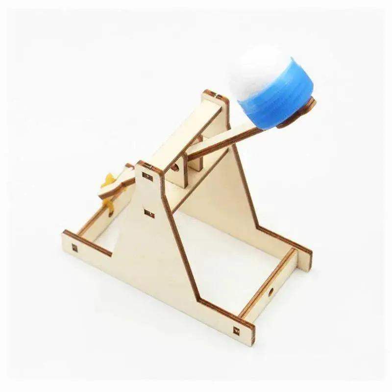 Wooden Catapult Model Kit DIY Trebuchet Educational Science Assembly Building Blocks Toys for Children - ToylandEU
