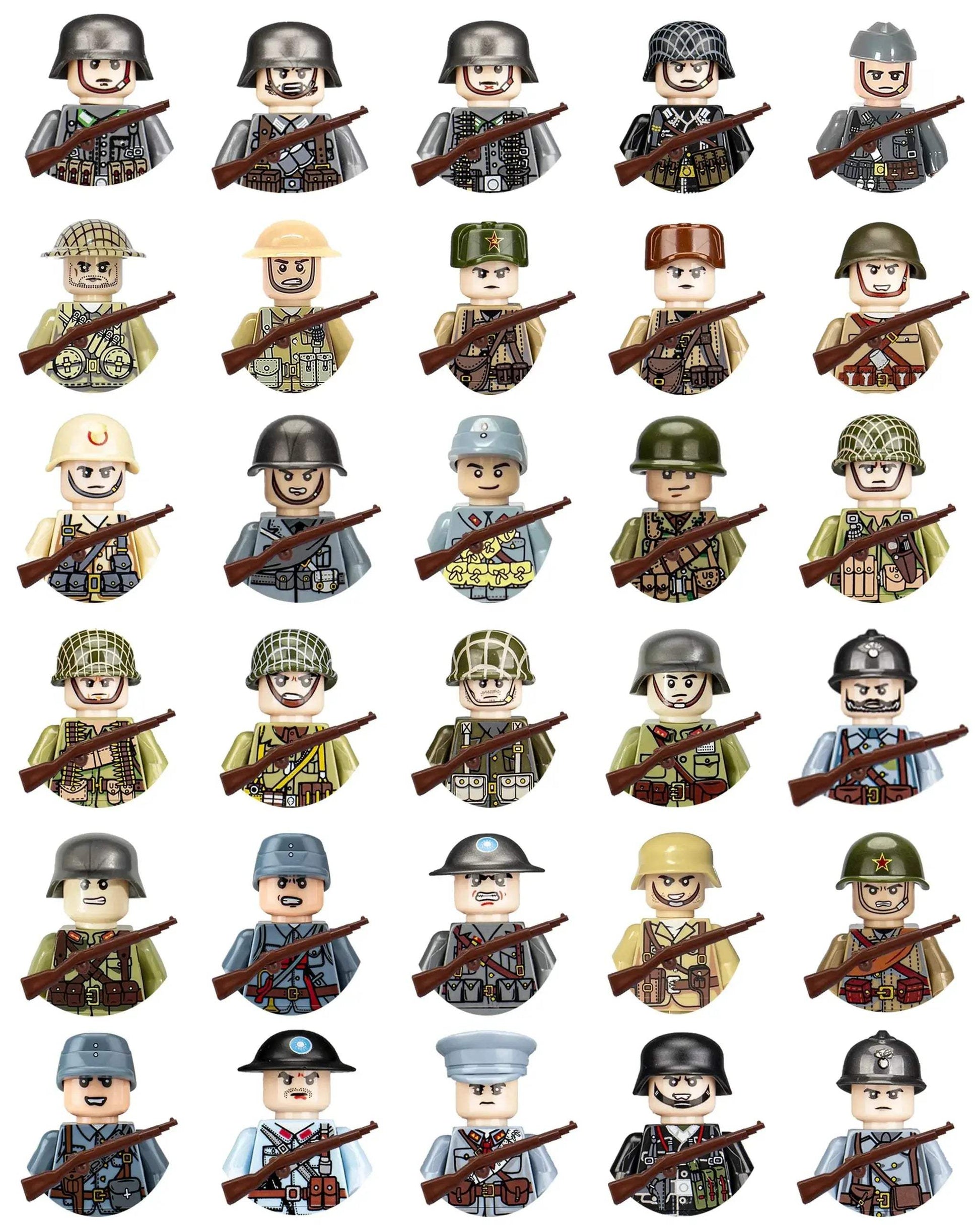 MOC World War II Military Building Blocks Soldier Set For Kids - ToylandEU