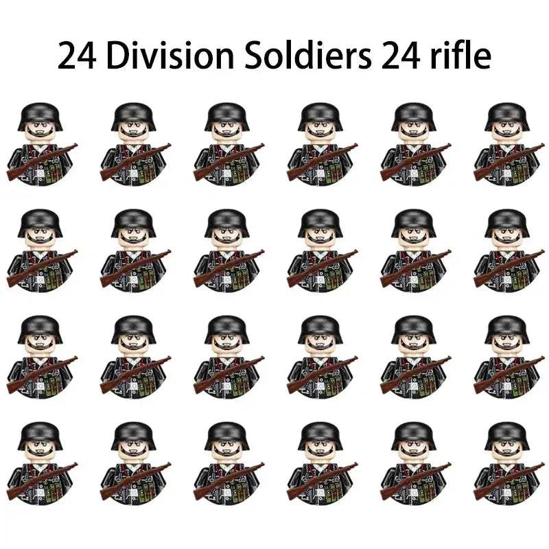 MOC World War II Military Building Blocks Soldier Set For Kids - ToylandEU