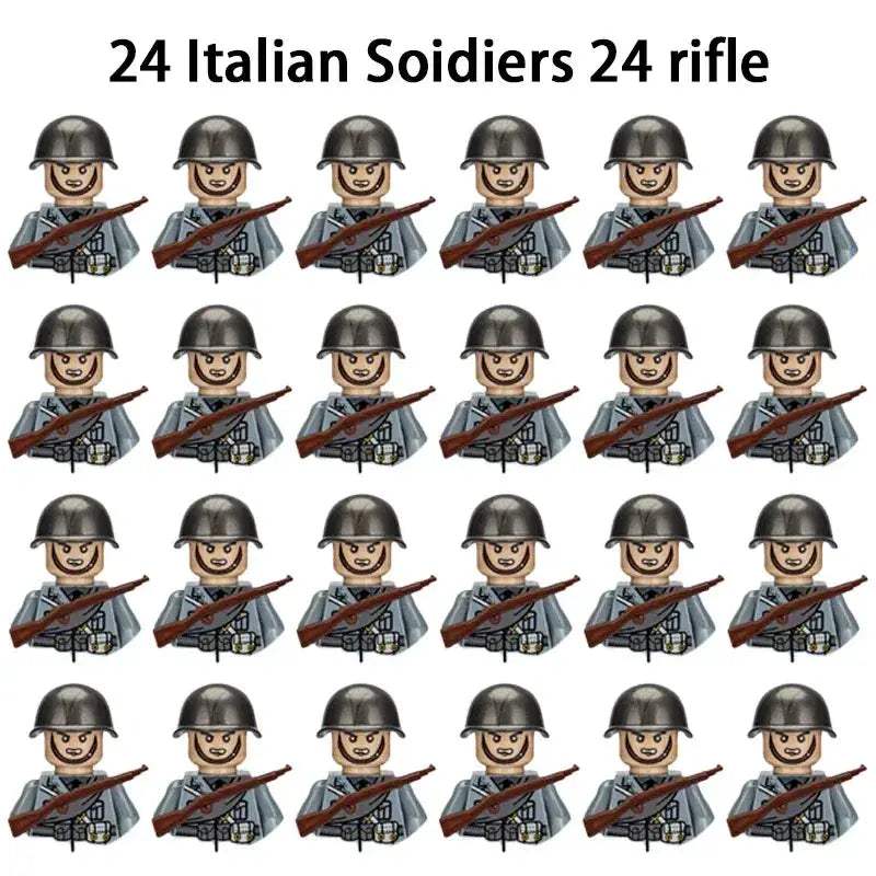 MOC World War II Military Building Blocks Soldier Set For Kids - ToylandEU