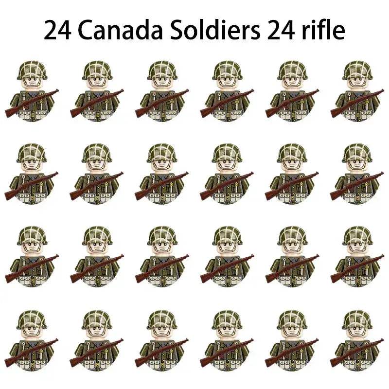 MOC World War II Military Building Blocks Soldier Set For Kids - ToylandEU